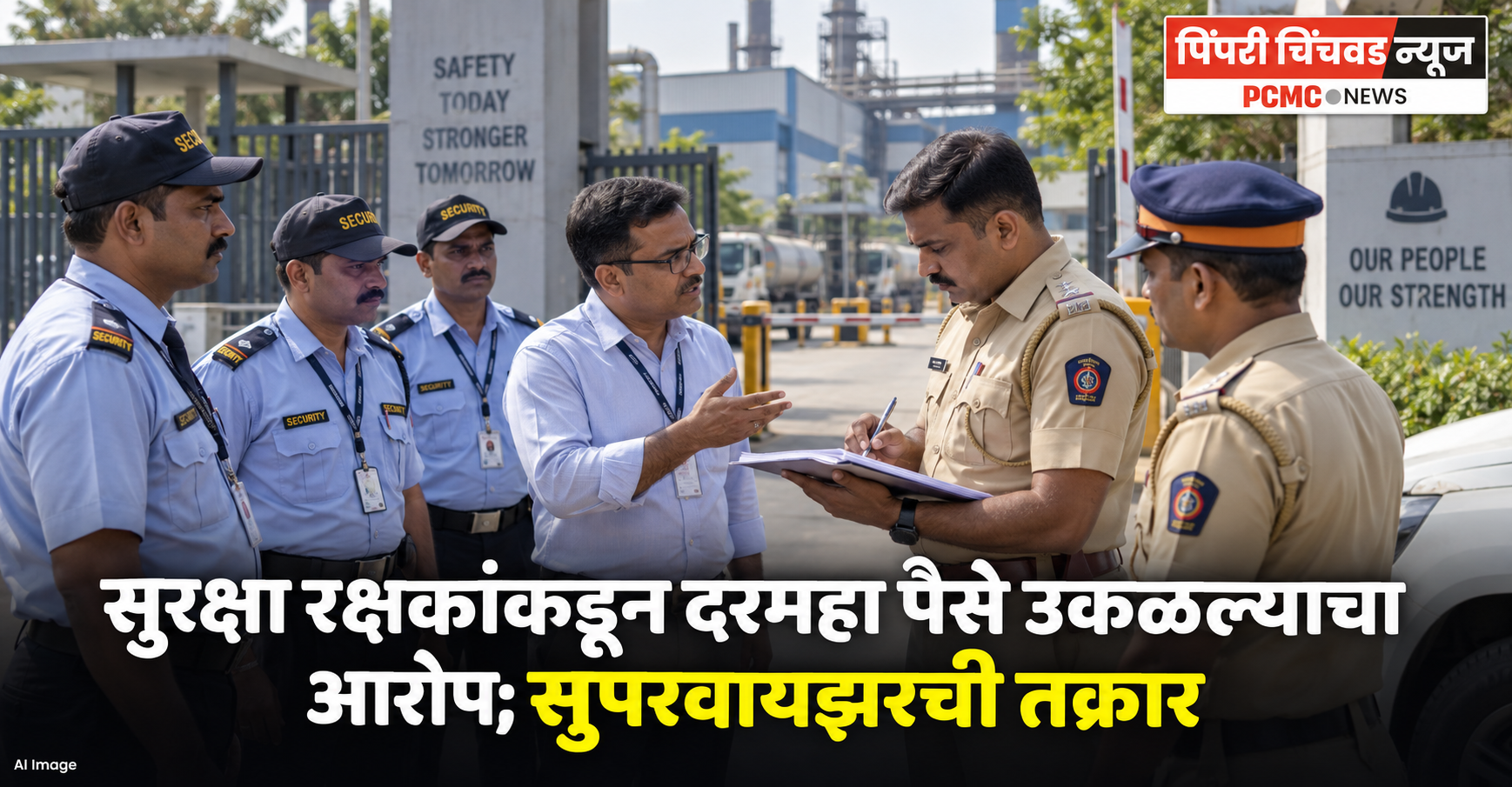 सुरक्षा रक्षकांकडून दरमहा पैसे उकळल्याचा आरोप; सुपरवायझरची तक्रार
