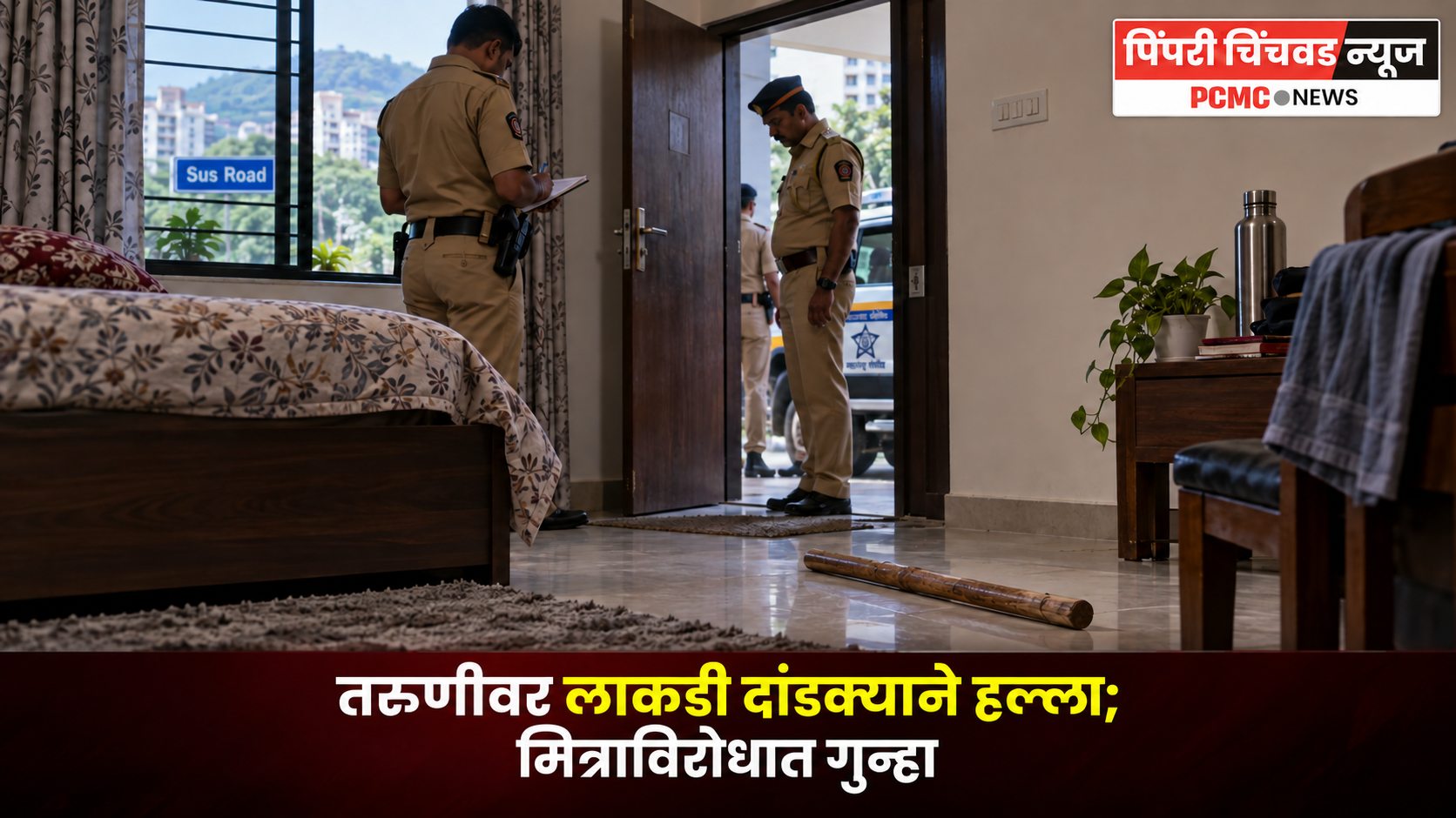 तरुणीवर लाकडी दांडक्याने हल्ला; मित्राविरोधात गुन्हा