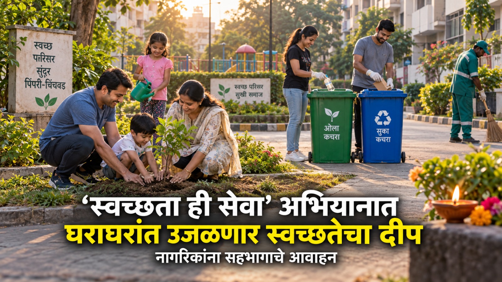 ‘स्वच्छता ही सेवा’ अभियानात घराघरांत उजळणार स्वच्छतेचा दीप
