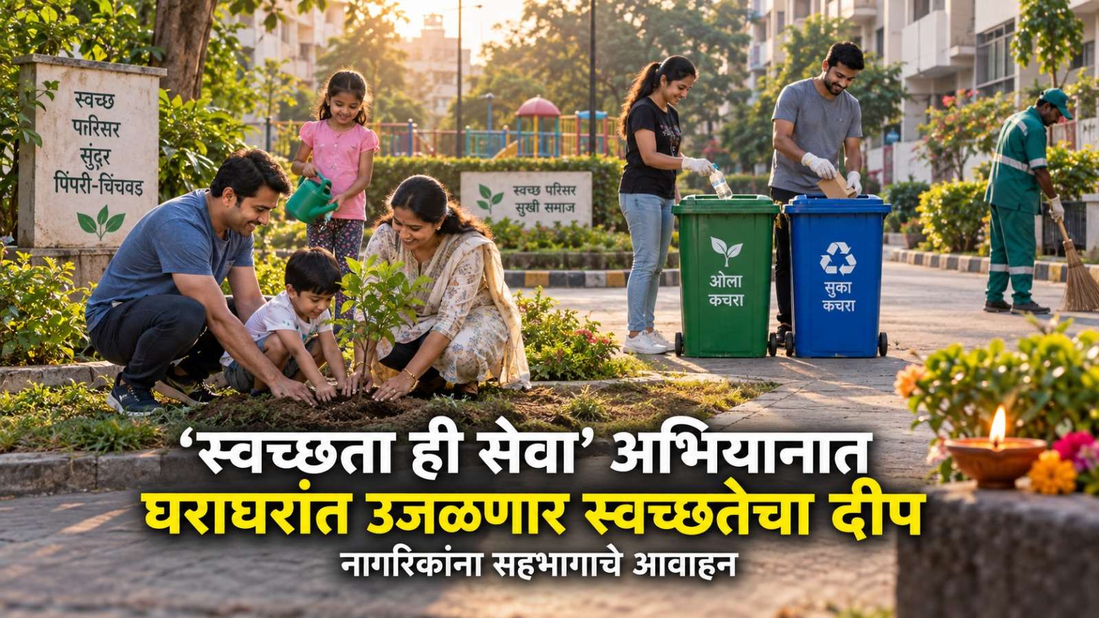‘स्वच्छता ही सेवा’ अभियानात घराघरांत उजळणार स्वच्छतेचा दीप