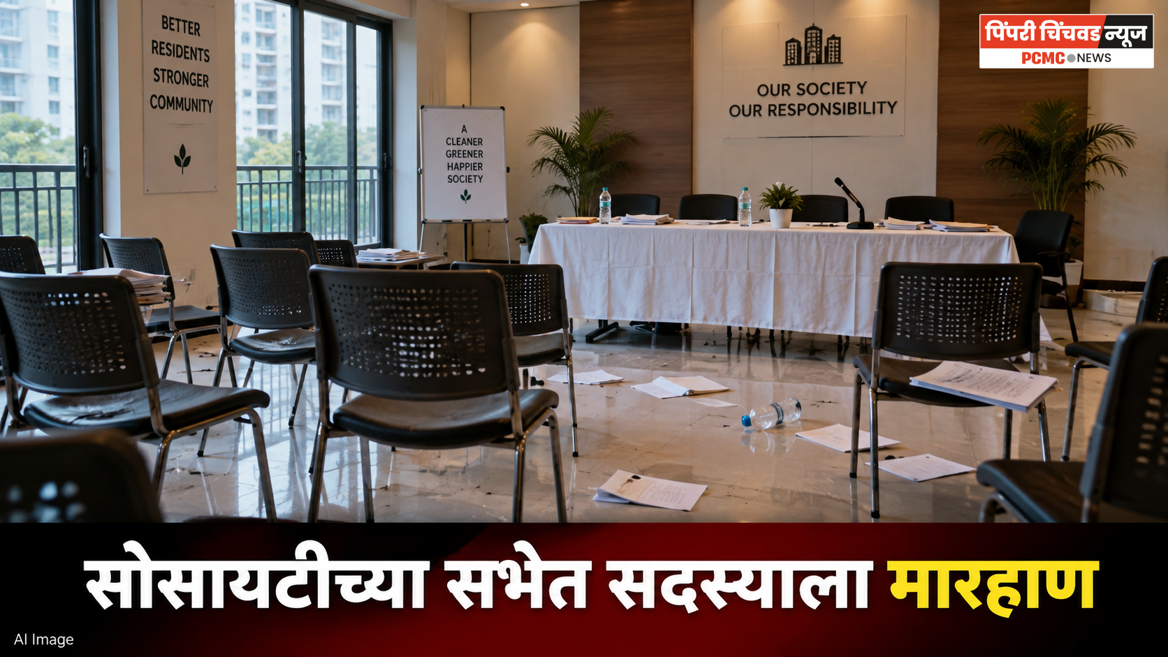 सोसायटीच्या सभेत हाऊसकीपिंग बिलावरून वाद; सदस्याला मारहाण केल्याचा आरोप