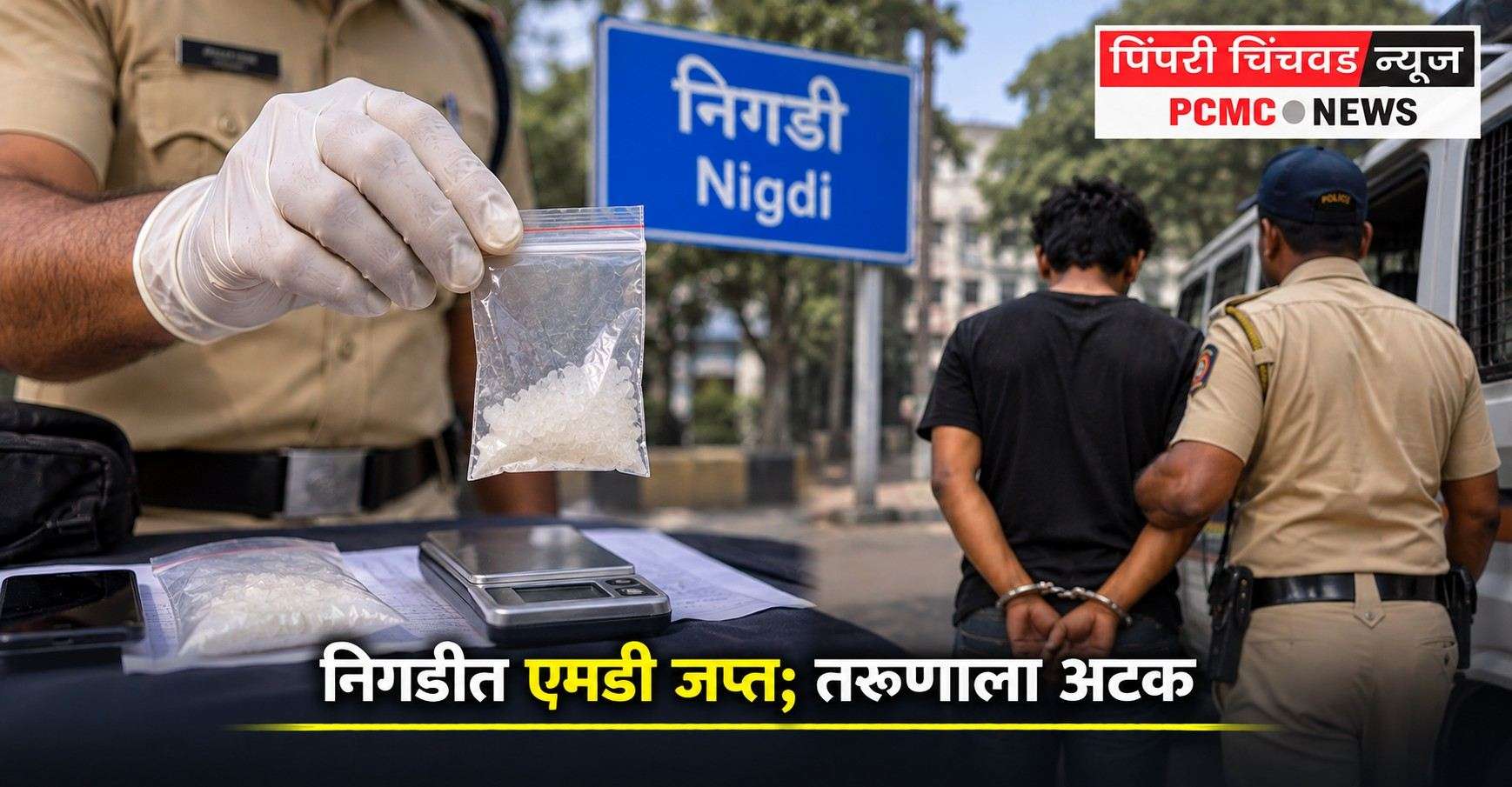 निगडीत एमडी जप्त; तरुणाला अटक