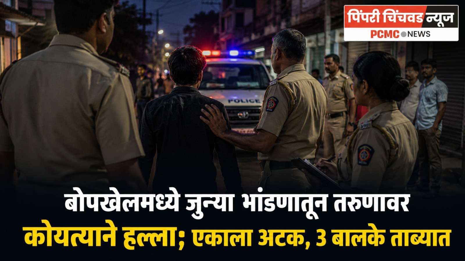 जुन्या भांडणातून तरुणावर धारदार शस्त्रांनी हल्ला