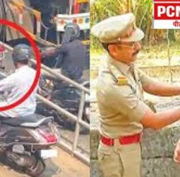 अनुकरणीय - पदपथावरुन वाहन चालवणाऱ्याला प्रभावती अम्मांनी शिकवला धडा....