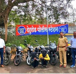 दुचाकी चोरणारी टोळी गजाआड, देहूरोड पोलिसांची कामगिरी